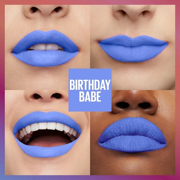 3/$15 Maybelline Matte Ink Lipstick- Birthday babe, Birthday Bestie & Party Goer - Picture 6 of 11
